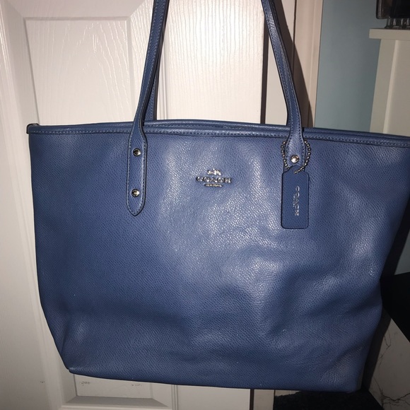royal blue coach purse